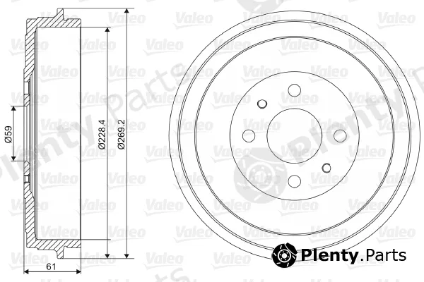 Valeo 237037 — Brake Drum
