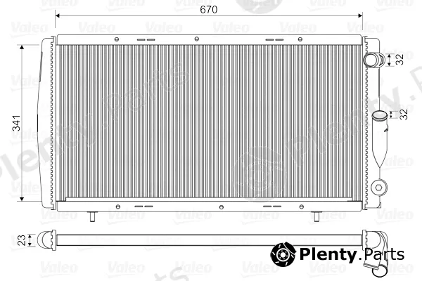 Valeo 730140 — Radiator, engine cooling