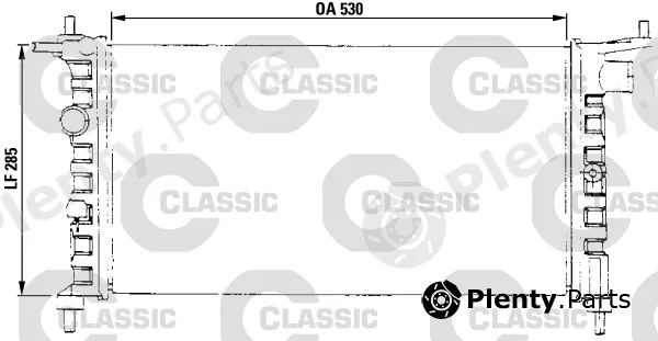 Valeo 231013 — Radiator, engine cooling VALEO CLASSIC
