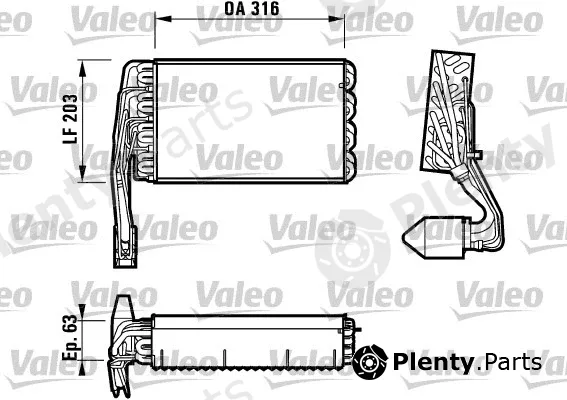 Valeo 817107 — Evaporator, air conditioning