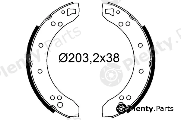 Valeo 564320 — Brake Shoe Set