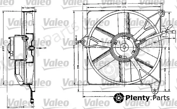 Valeo 883554 — Fan, engine cooling