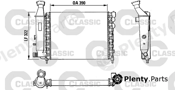 Valeo 383866 — Radiator, engine cooling VALEO CLASSIC