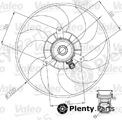Valeo 698444 — Fan, engine cooling