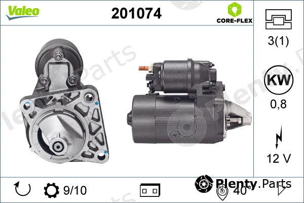 Valeo 201074 — Starter VALEO CORE-FLEX