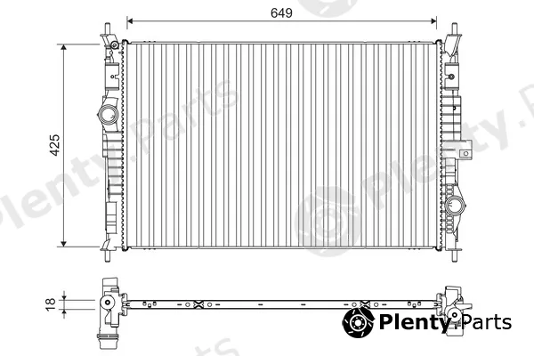 Valeo 701109 — Radiator, engine cooling