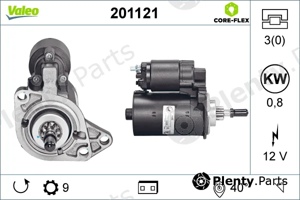 Valeo 201121 — Starter VALEO CORE-FLEX