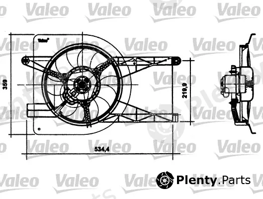 Valeo 698493 — Fan, engine cooling
