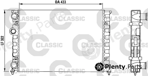 Valeo 230503 — Radiator, engine cooling VALEO CLASSIC