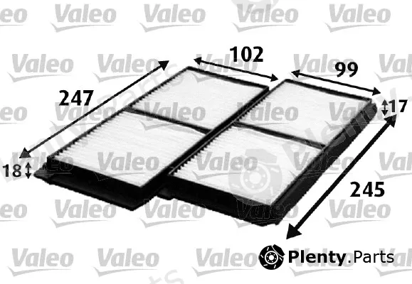 Valeo 715642 — Filter, cabin air VALEO ESSENTIAL