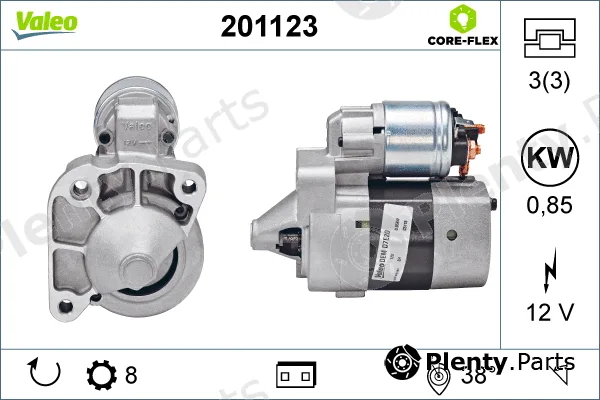 Valeo 201123 — Starter VALEO CORE-FLEX