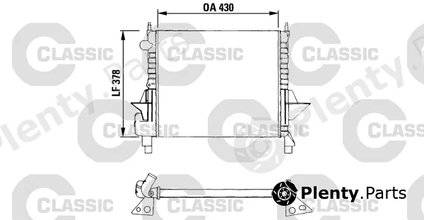 Valeo 230633 — Radiator, engine cooling VALEO CLASSIC