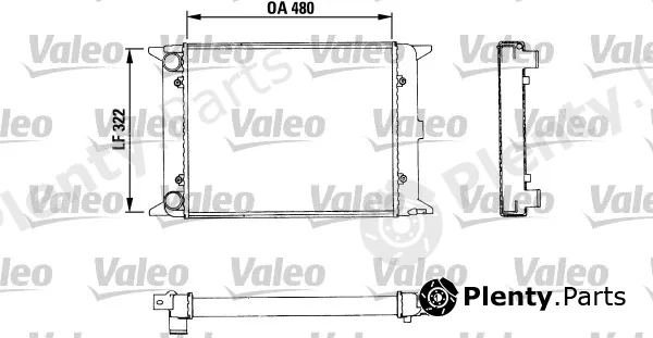 Valeo 883436 — Radiator, engine cooling