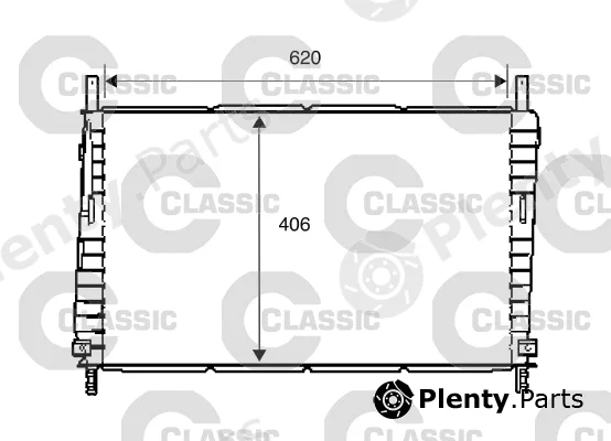 Valeo 234286 — Radiator, engine cooling VALEO CLASSIC