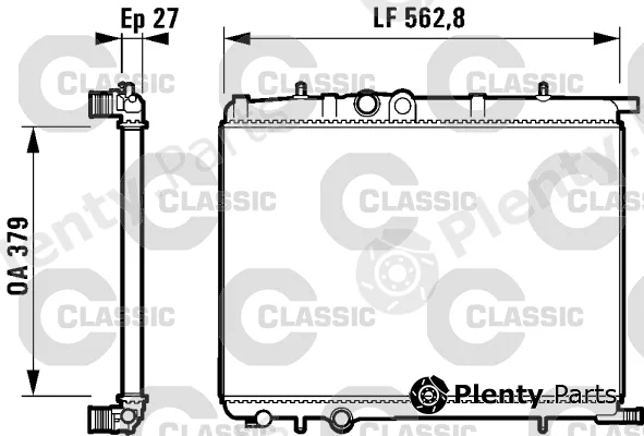 Valeo 232909 — Radiator, engine cooling VALEO CLASSIC