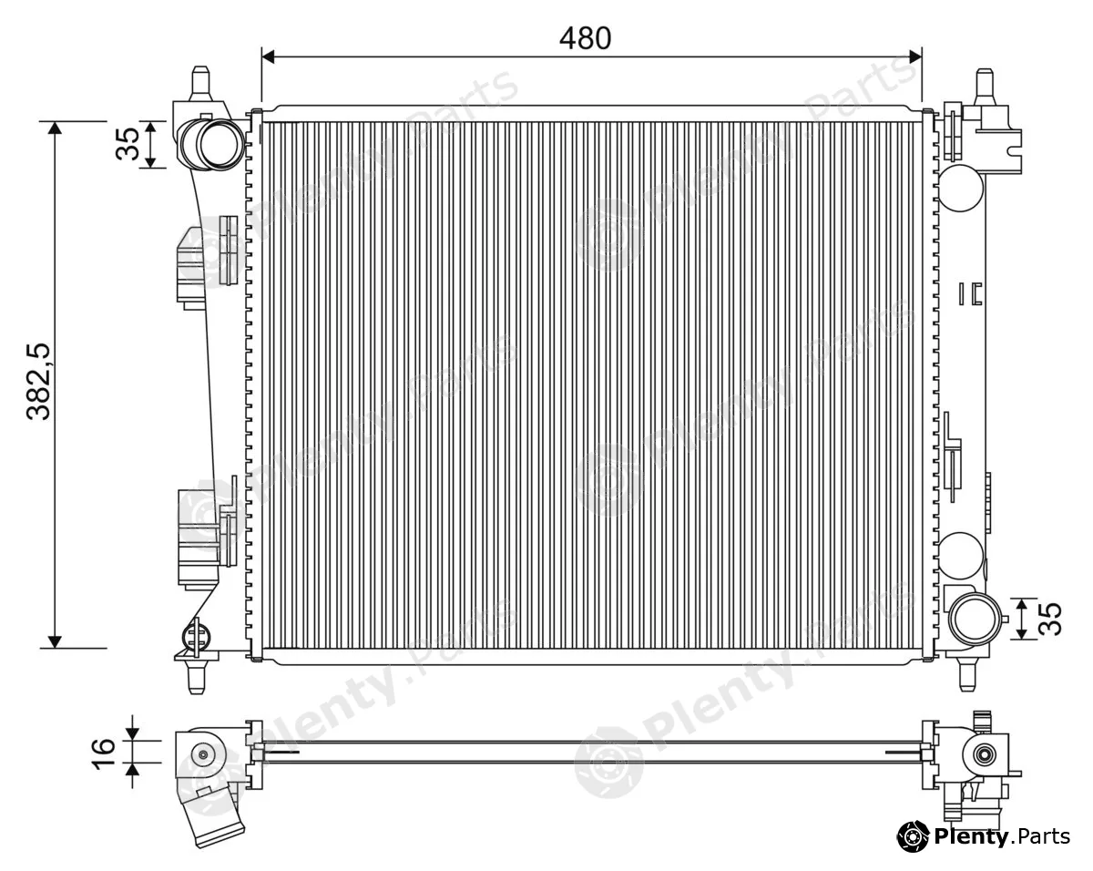Valeo 701347 — Radiator, engine cooling