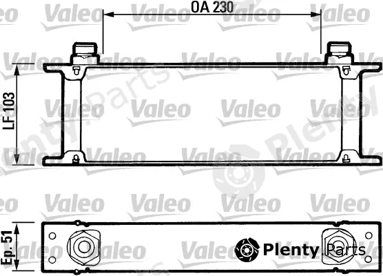Valeo 816580 — Oil Cooler, engine oil