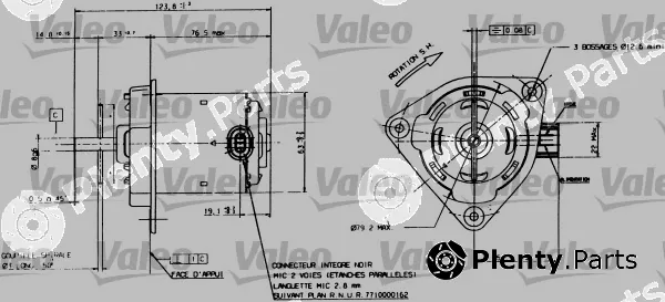 Valeo 698084 — Electric Motor, radiator fan