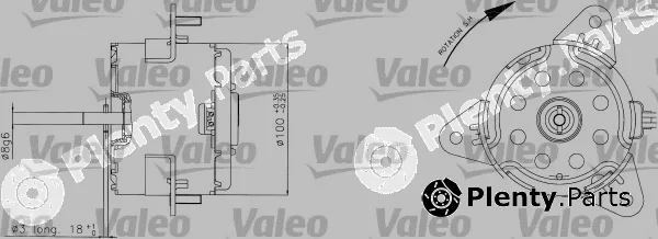 Valeo 698310 — Electric Motor, radiator fan