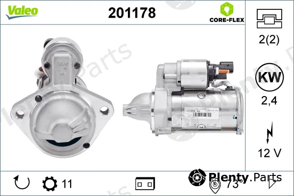 Valeo 201178 — Starter VALEO CORE-FLEX