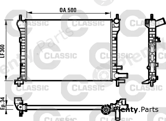Valeo 231617 — Radiator, engine cooling VALEO CLASSIC