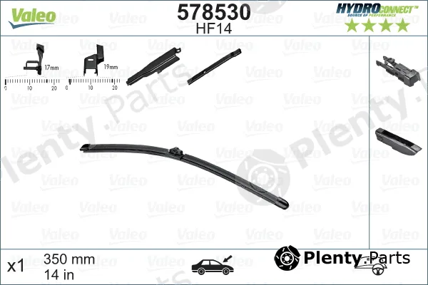 Valeo 578530 — Wiper Blade HYDROCONNECT
