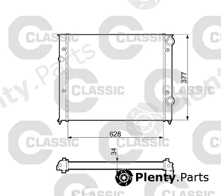 Valeo 232437 — Radiator, engine cooling VALEO CLASSIC