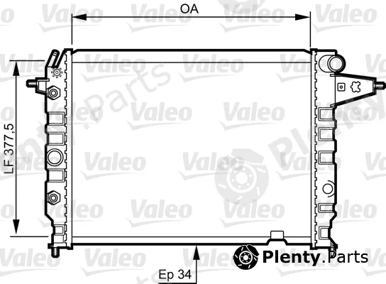 Valeo 730395 — Radiator, engine cooling