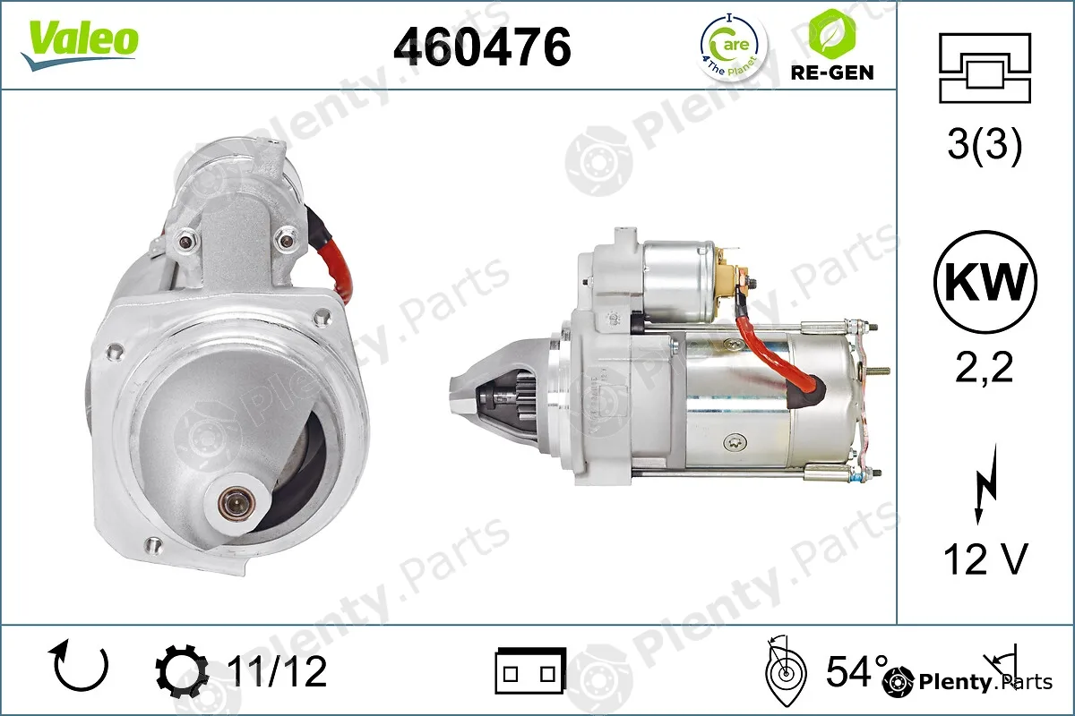 Valeo 460476 — Starter VALEO RE-GEN REMANUFACTURED