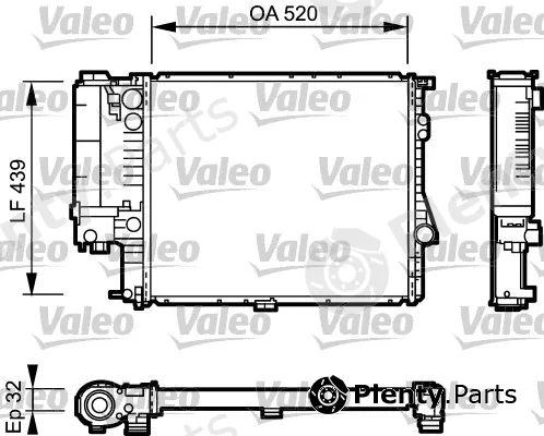 Valeo 734301 — Radiator, engine cooling