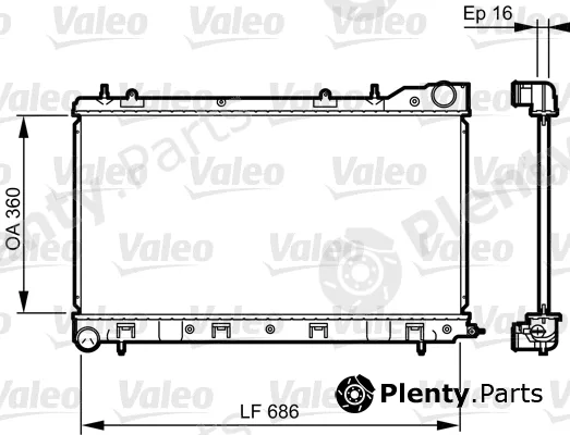 Valeo 735404 — Radiator, engine cooling
