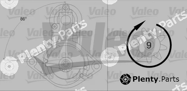 Valeo 458224 — Starter VALEO RE-GEN REMANUFACTURED