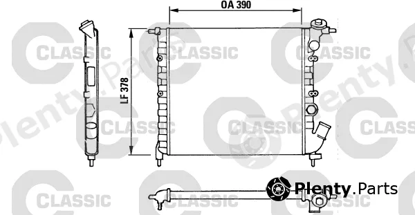 Valeo 316655 — Radiator, engine cooling VALEO CLASSIC
