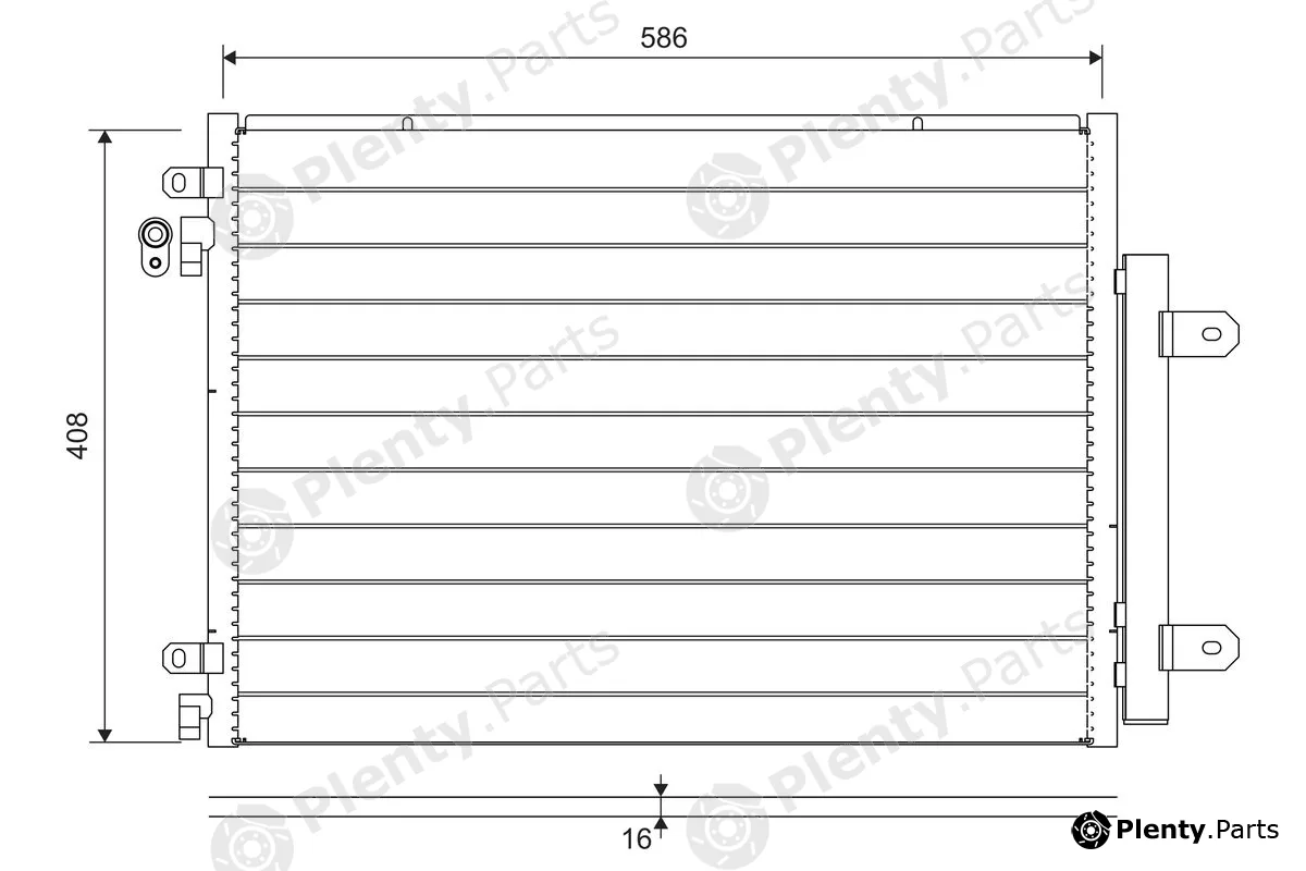 Valeo 822715 — Condenser, air conditioning