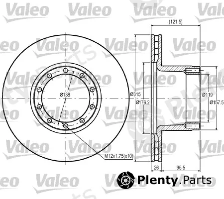 Valeo 187078 — Brake Disc