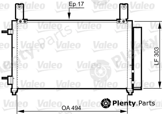 Valeo 814358 — Condenser, air conditioning