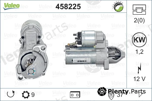 Valeo 458225 — Starter VALEO RE-GEN REMANUFACTURED