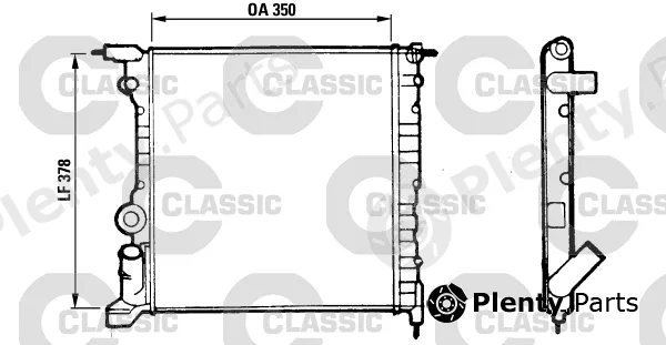 Valeo 316656 — Radiator, engine cooling VALEO CLASSIC