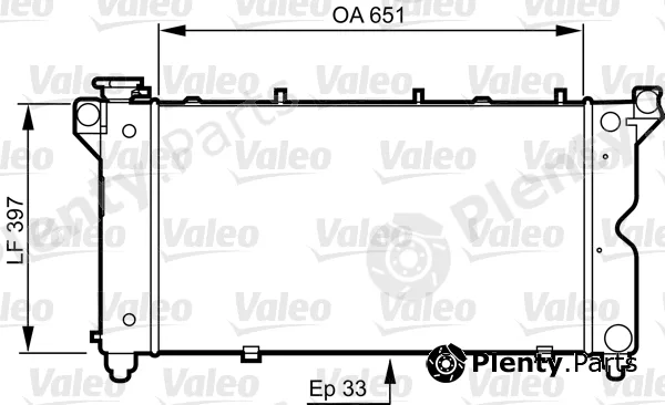 Valeo 731723 — Radiator, engine cooling