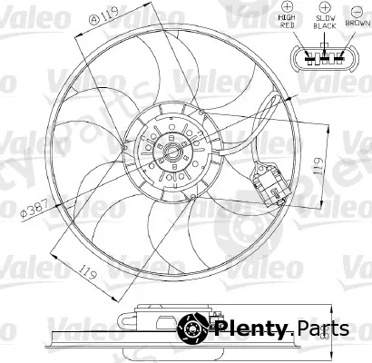 Valeo 696283 — Fan, engine cooling