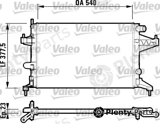 Valeo 732826 — Radiator, engine cooling