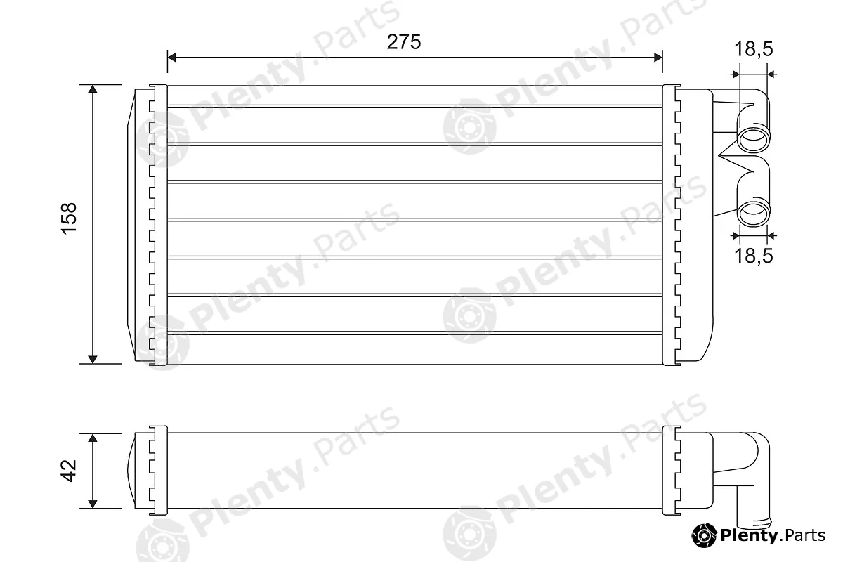 Valeo 812068 — Heat Exchanger, interior heating