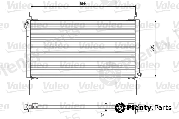 Valeo 817025 — Condenser, air conditioning