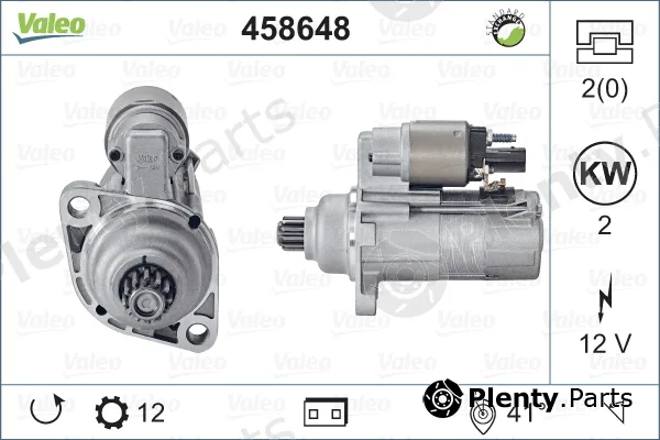 Valeo 458648 — Starter VALEO RE-GEN REMANUFACTURED