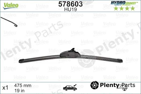 Valeo 578603 — Wiper Blade HYDROCONNECT UPGRADE