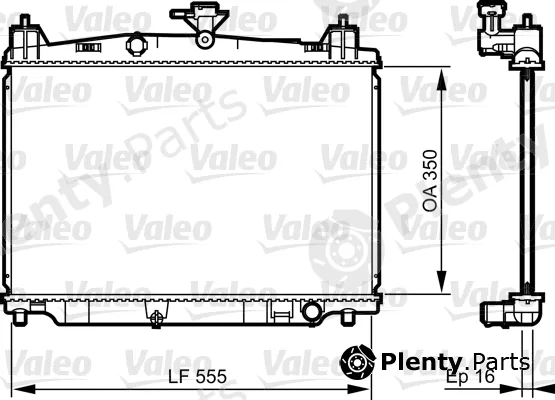 Valeo 735416 — Radiator, engine cooling