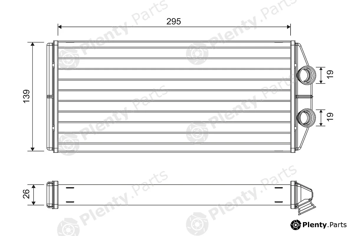 Valeo 811504 — Heat Exchanger, interior heating
