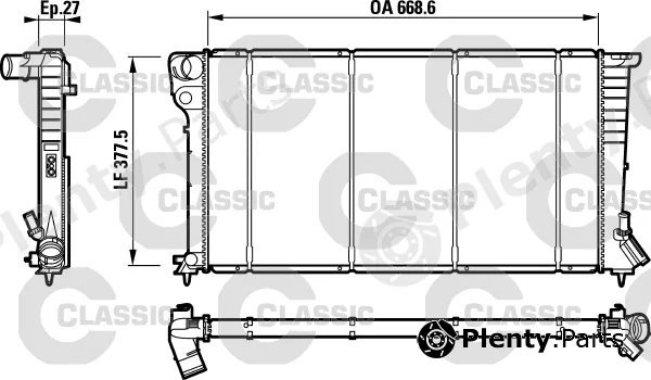 Valeo 232620 — Radiator, engine cooling VALEO CLASSIC