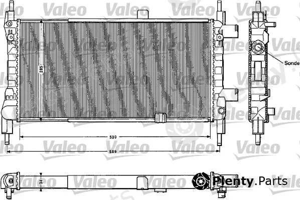 Valeo 883856 — Radiator, engine cooling