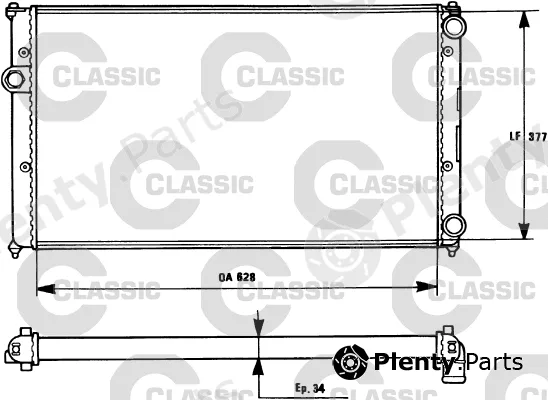 Valeo 231265 — Radiator, engine cooling VALEO CLASSIC